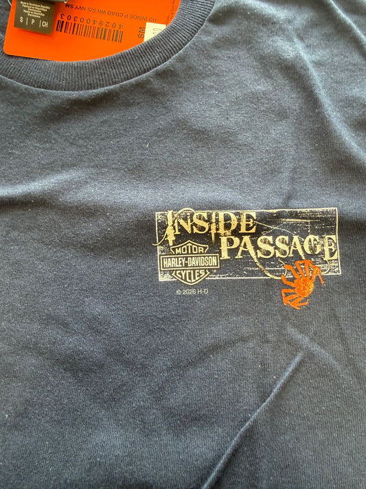 Crab Wheel Navy Short Sleeve Tee