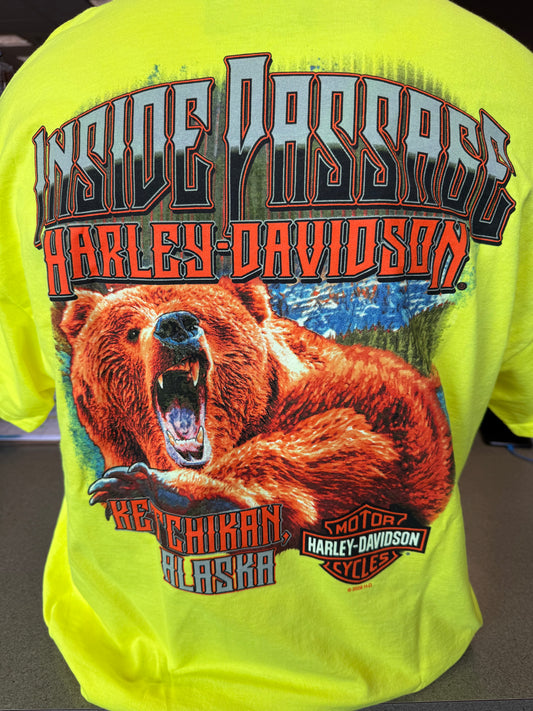 Growl Short Sleeve Tee Saftey Green