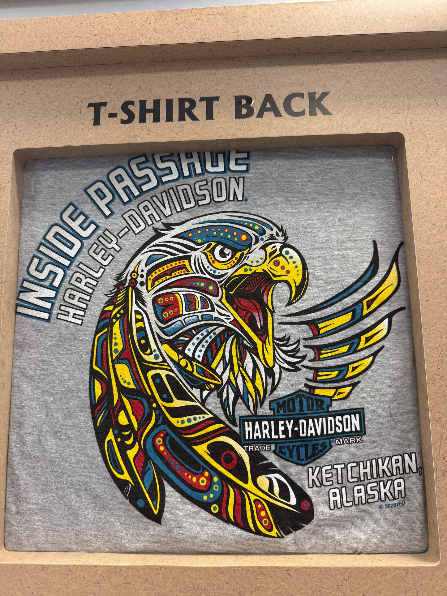 Grey Men's Eaglehead Short Sleeve Tee