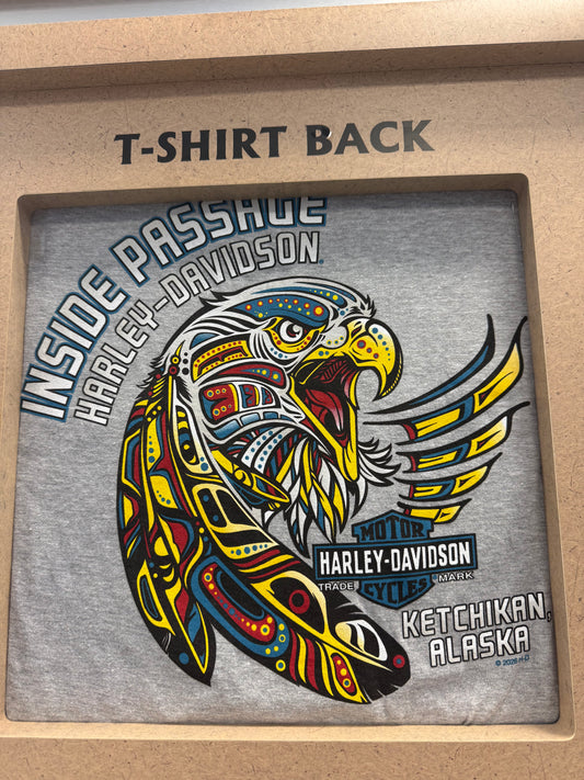Grey Men's Eaglehead Short Sleeve Tee
