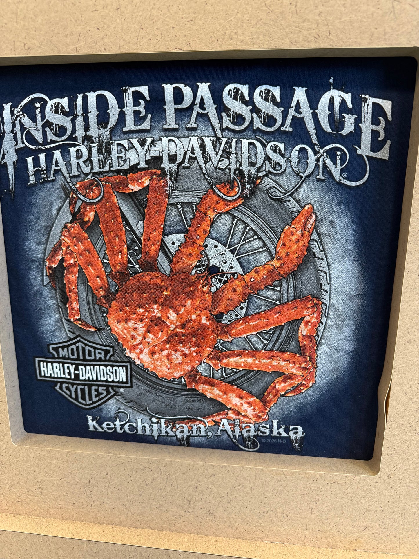 Crab Wheel Navy Short Sleeve Tee