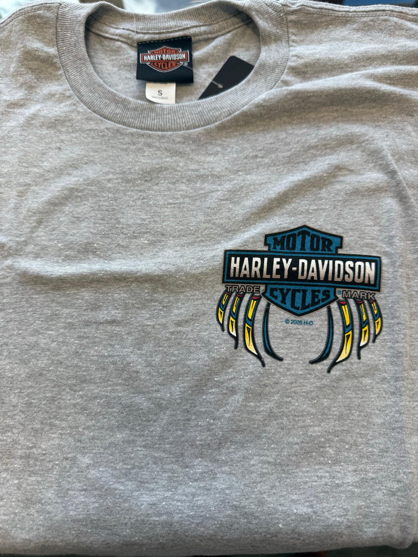 Grey Men's Eaglehead Short Sleeve Tee